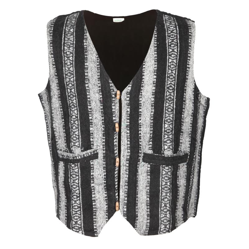 Brushed Cotton Toggle Up Waistcoat..