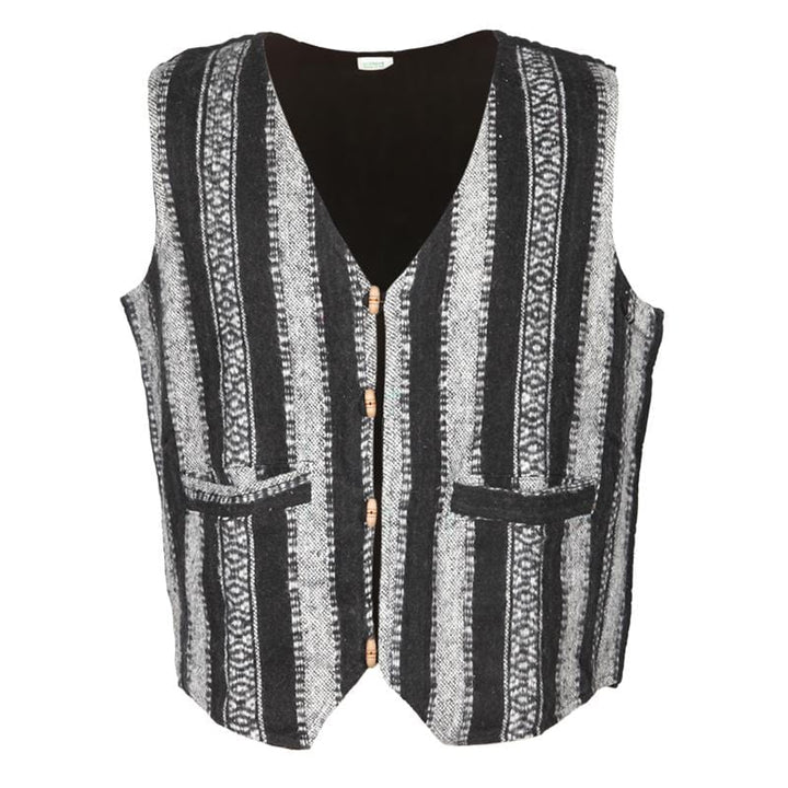 Brushed Cotton Toggle Up Waistcoat..
