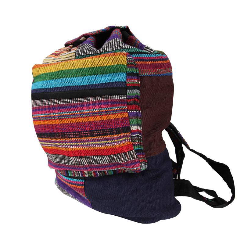 Patchwork Gheri Cotton Backpack..
