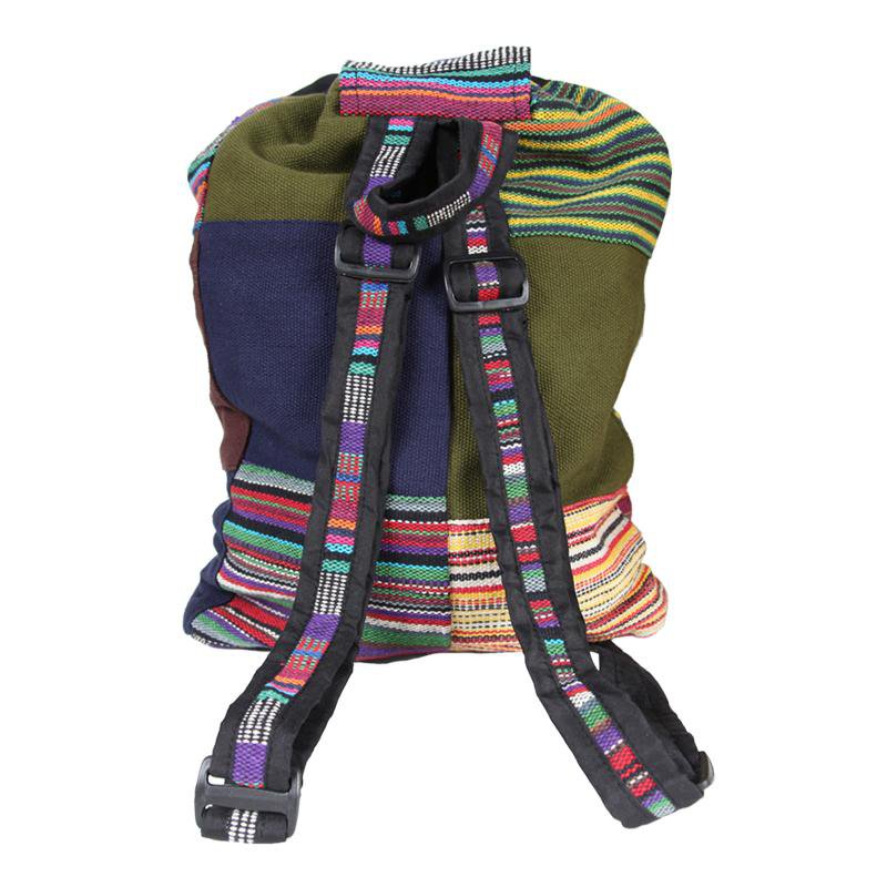 Patchwork Gheri Cotton Backpack..