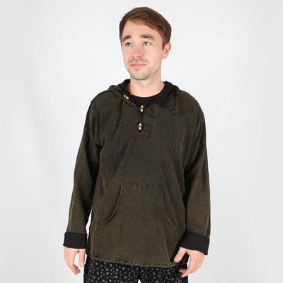 Hooded Smock Pullover