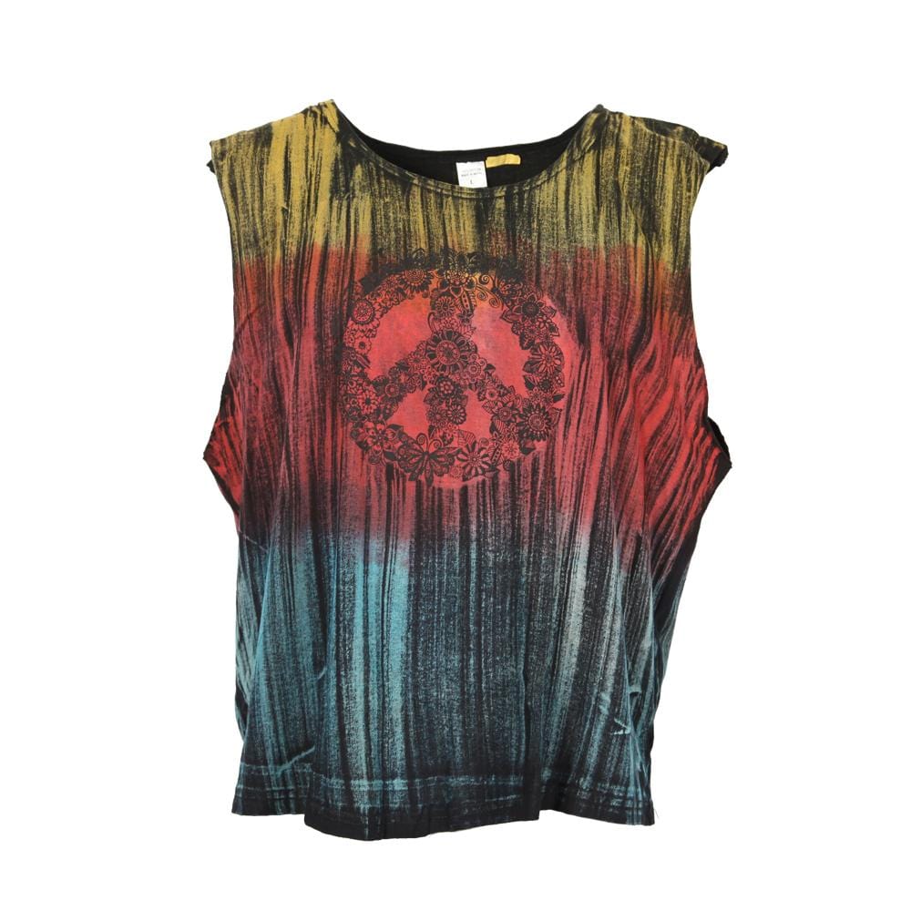 Brush Dyed Peace Vest