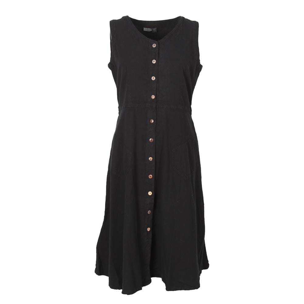 Button A-line Dress..