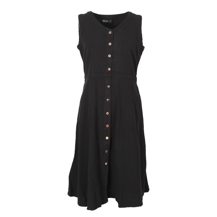 Button A-line Dress..