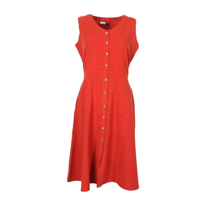 Button A-line Dress..