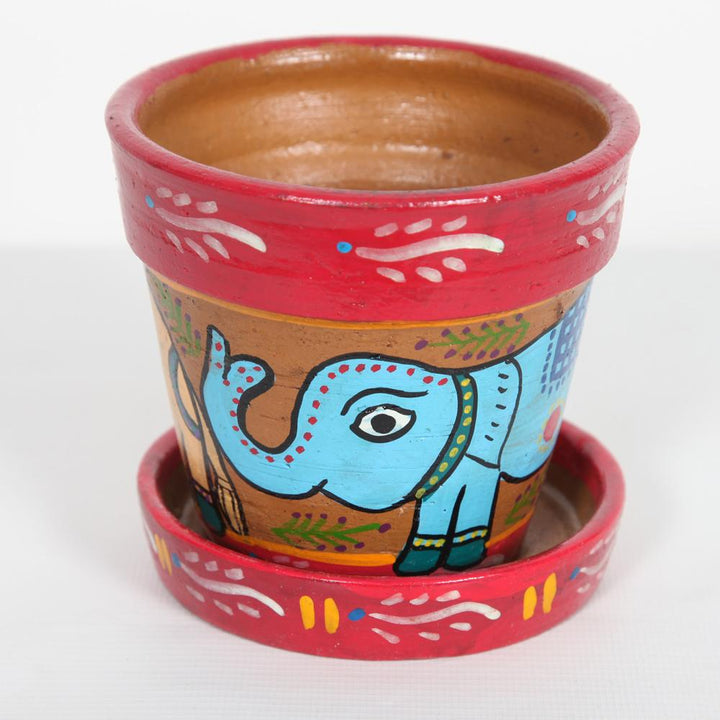Mithila Plant Pot & Saucer