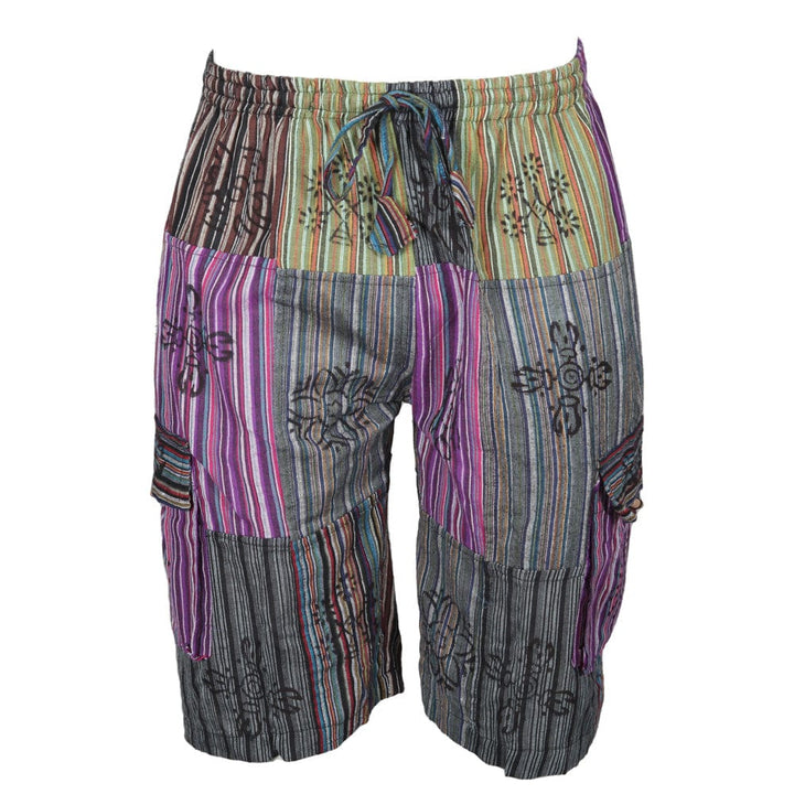 Men's Cotton Patchwork Shorts