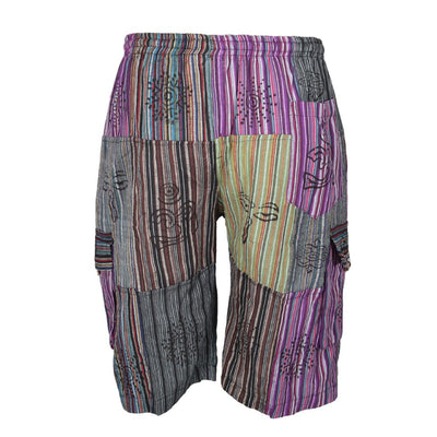 Men's Cotton Patchwork Shorts