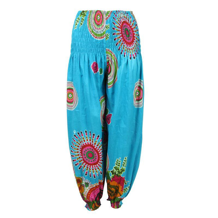 Flower Print Harem Pants