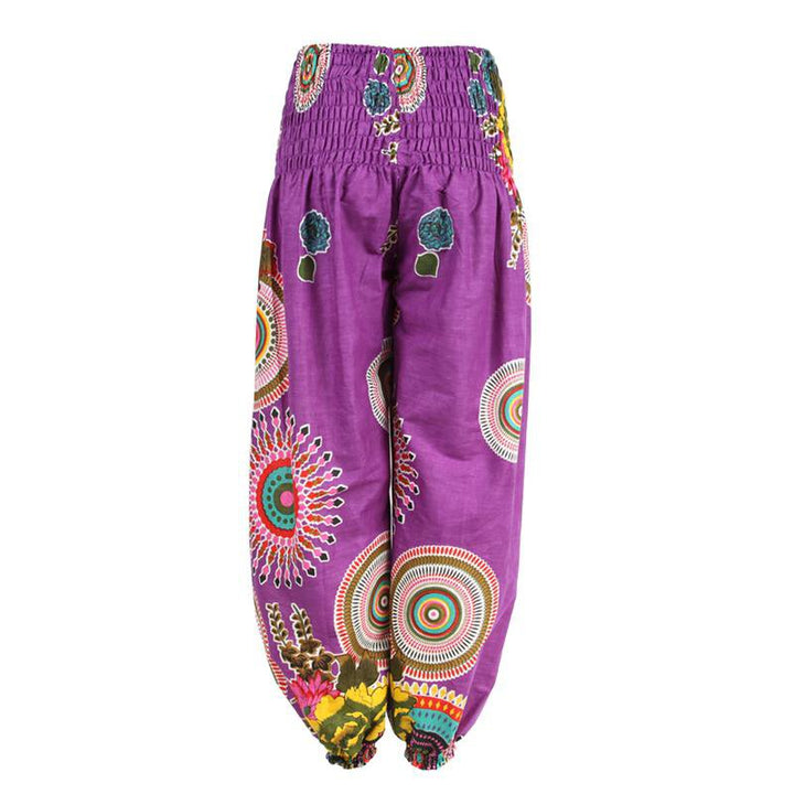 Flower Print Harem Pants