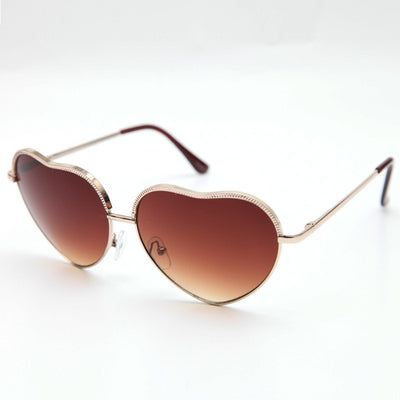 Heart Aviator Sunglasses