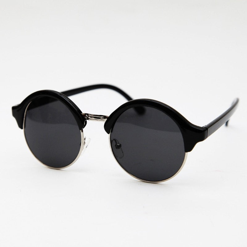 Half Round Frame Sunglasses