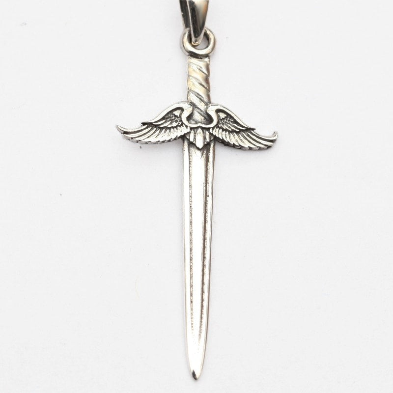 Sterling silver sales sword necklace