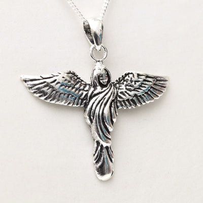 silver angel pendant 