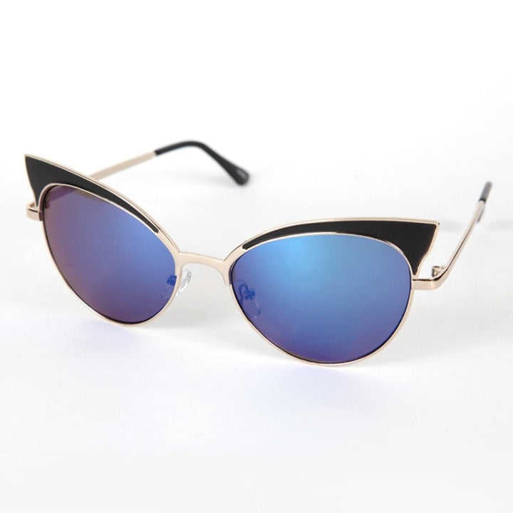 Cat Eye Mirror Sunglasses