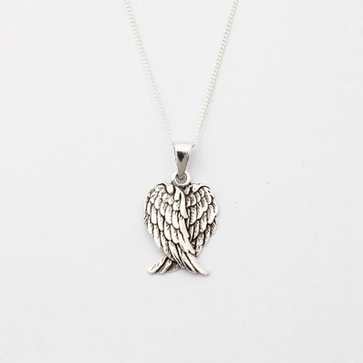 Crossed Angel Wings Necklace