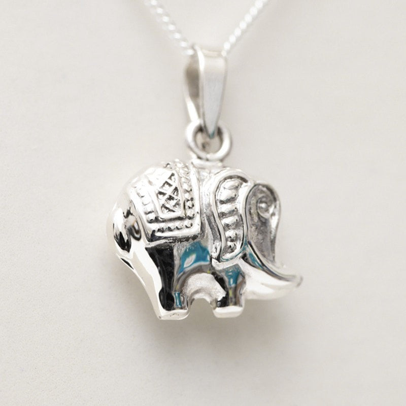 Silver Elephant Necklace..
