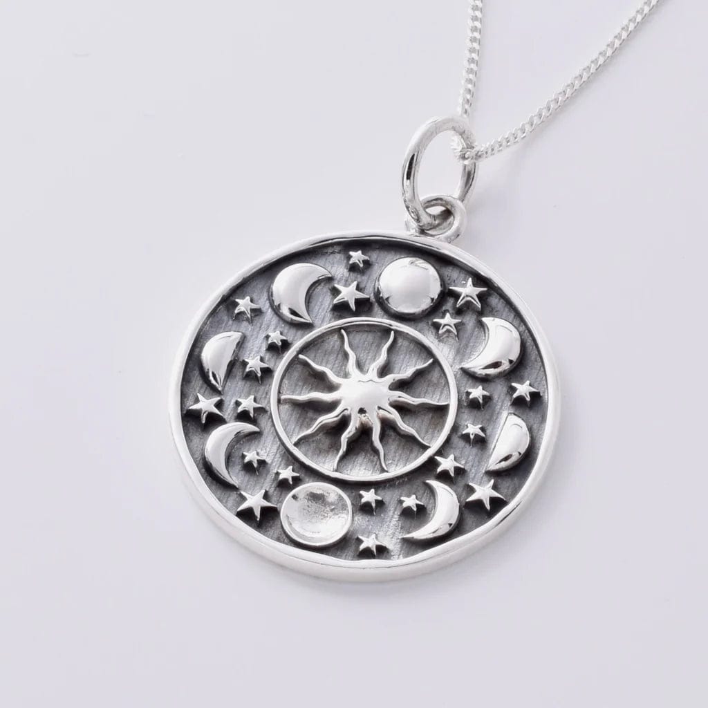 Moon Phase Pendant Necklace