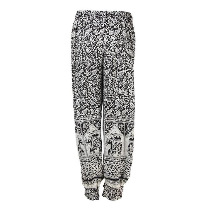 Floral Print Elephant Harem Pants