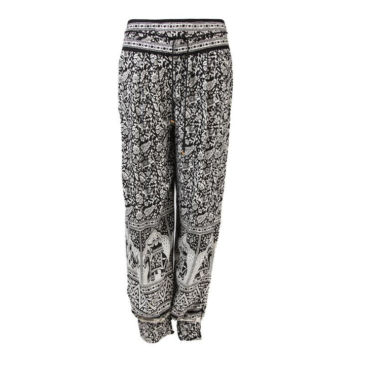 Floral Print Elephant Harem Pants