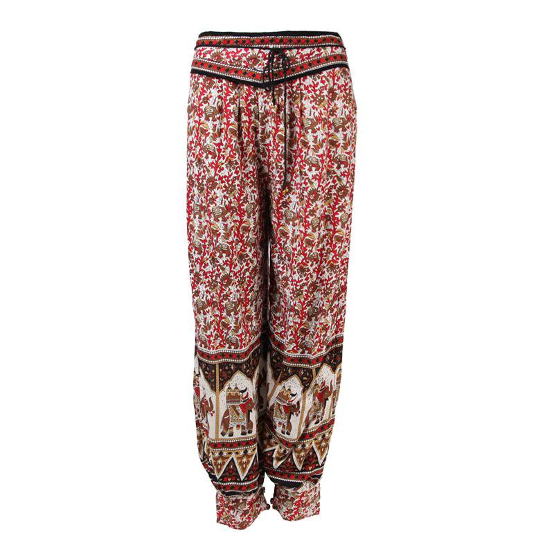 Floral Print Elephant Harem Pants