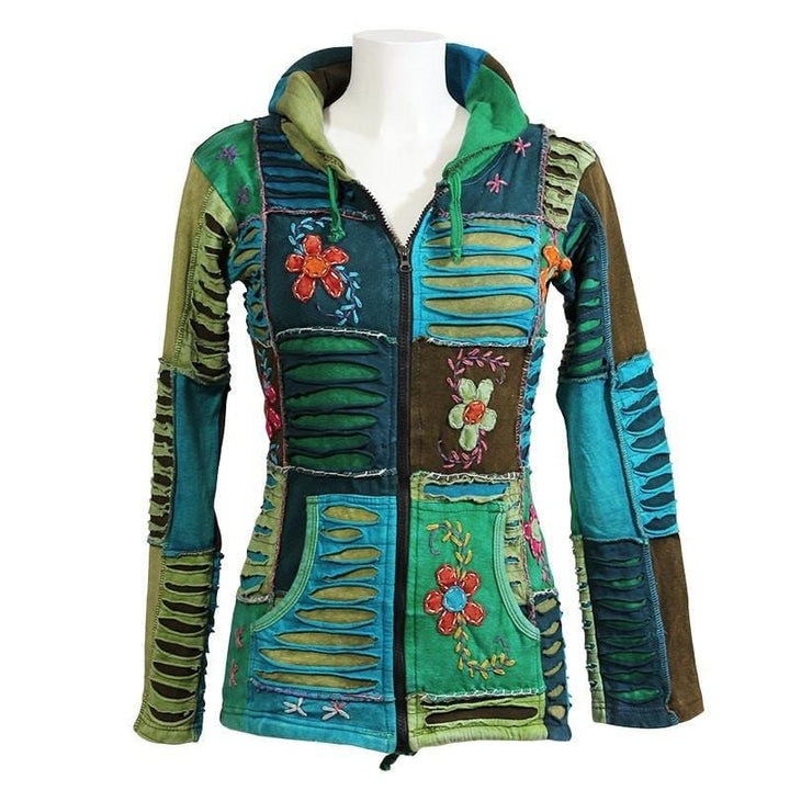 Spring Flower Green  Hoodie