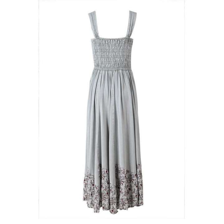 Lace Up Bodice Gypsy Maxi Dress