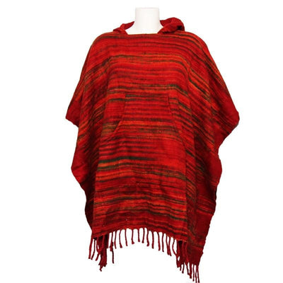 Red Poncho - Soft & Warm