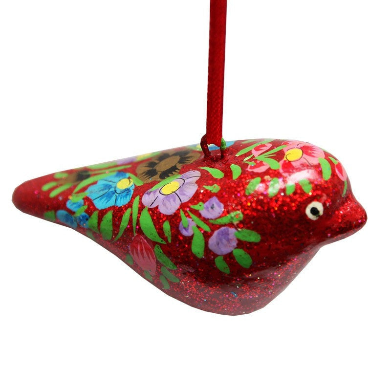 Glitter Bird Decoration