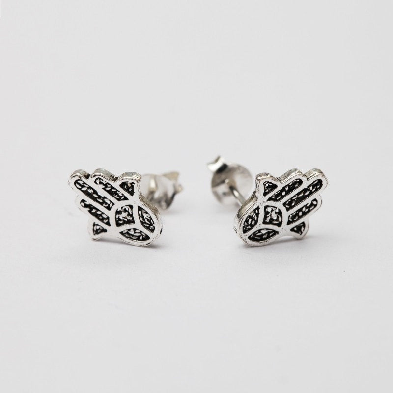 Hamsa Sterling Silver Studs..