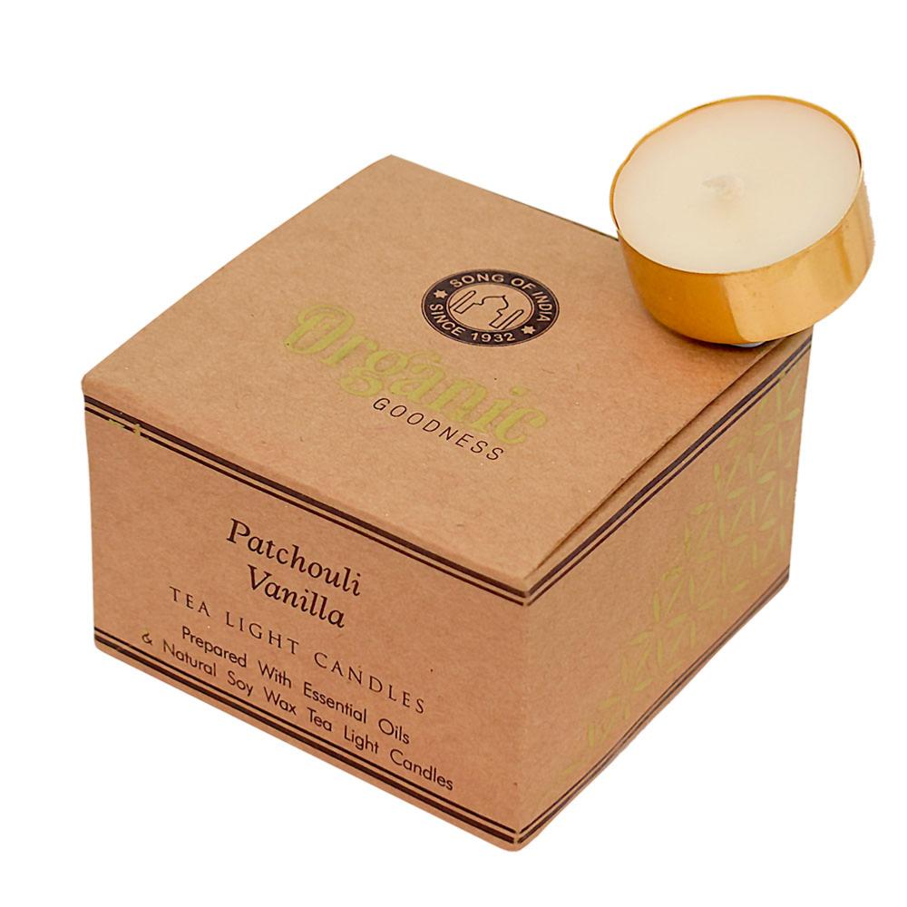 12 t-lite scented candles, Organic Goodness