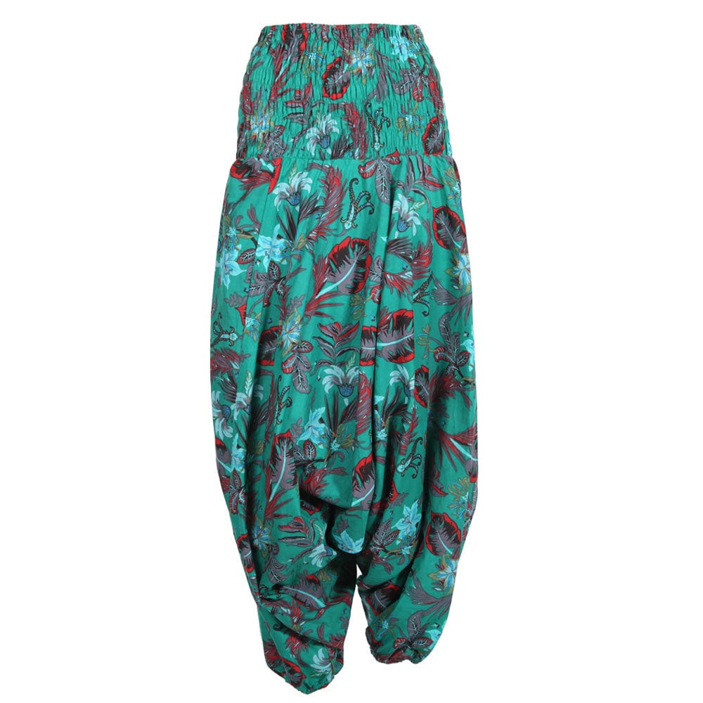 Bold Flower Print Harem Pants..