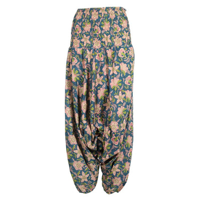 Printed Floral Low Crotch Harem Pants..