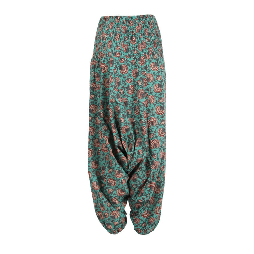 Printed Floral Low Crotch Harem Pants..