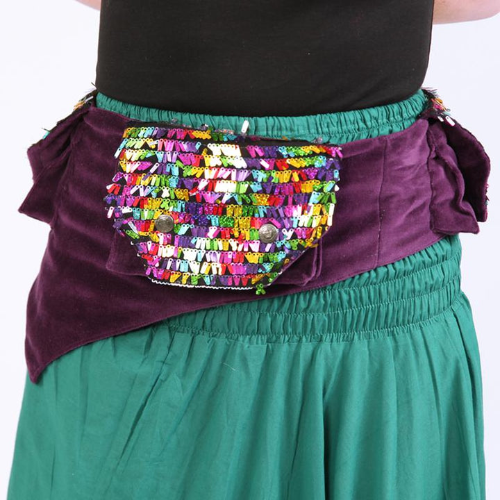 Velvet Sequin Utility Belt