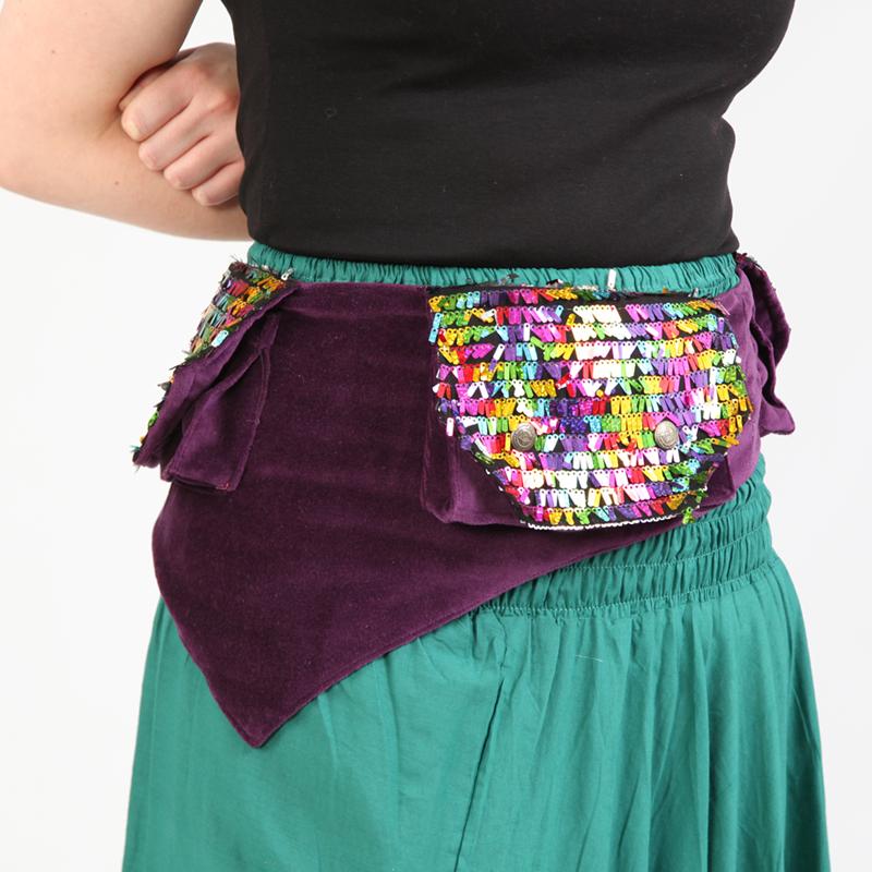 Velvet Sequin Utility Belt
