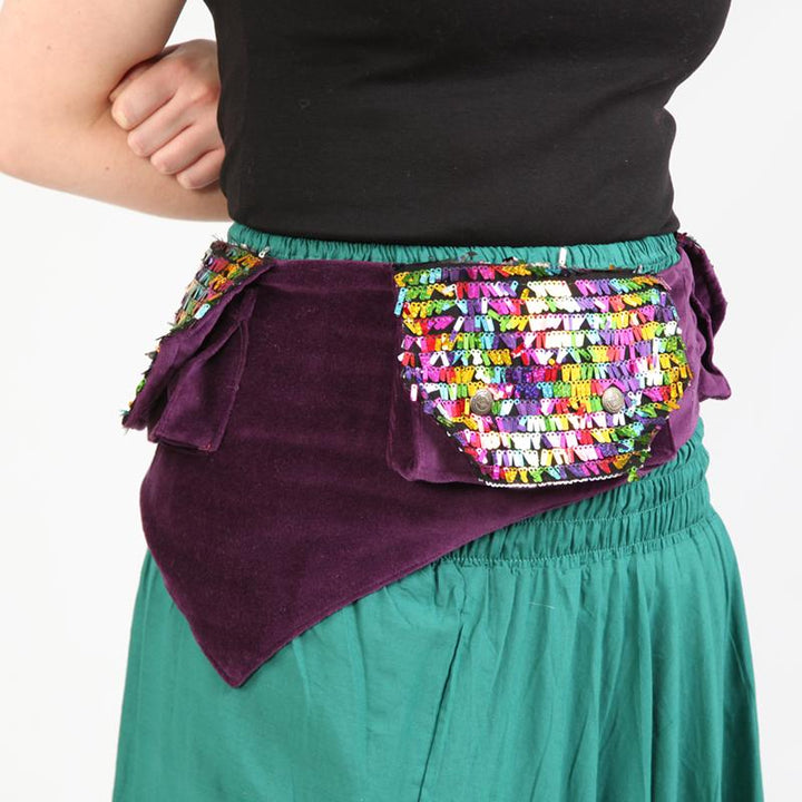 Velvet Sequin Utility Belt