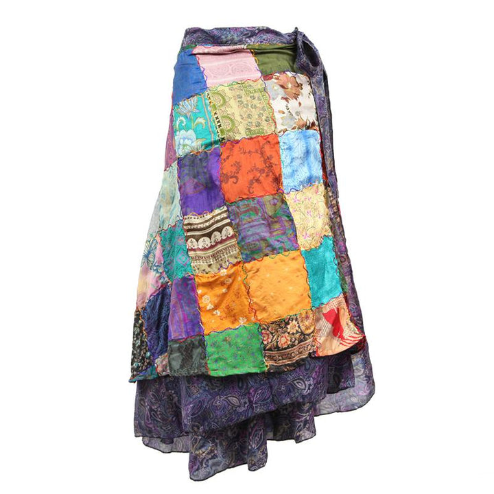 Upcycled Sari Wrap Skirt