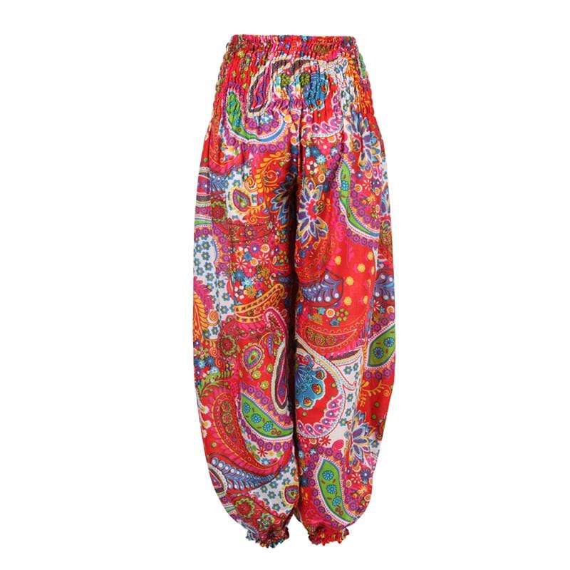 Bold Print Genie Harem Pants