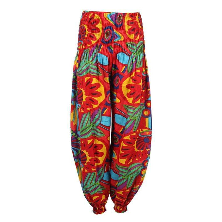 Bold Print Genie Harem Pants