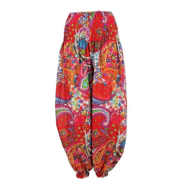 Bold Print Genie Harem Pants