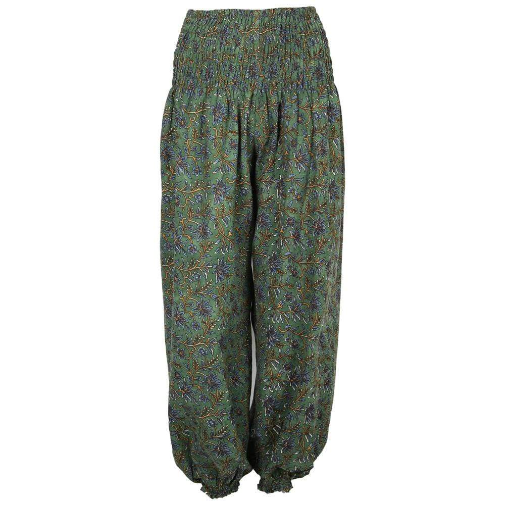 Floral Block Print Genie Harems
