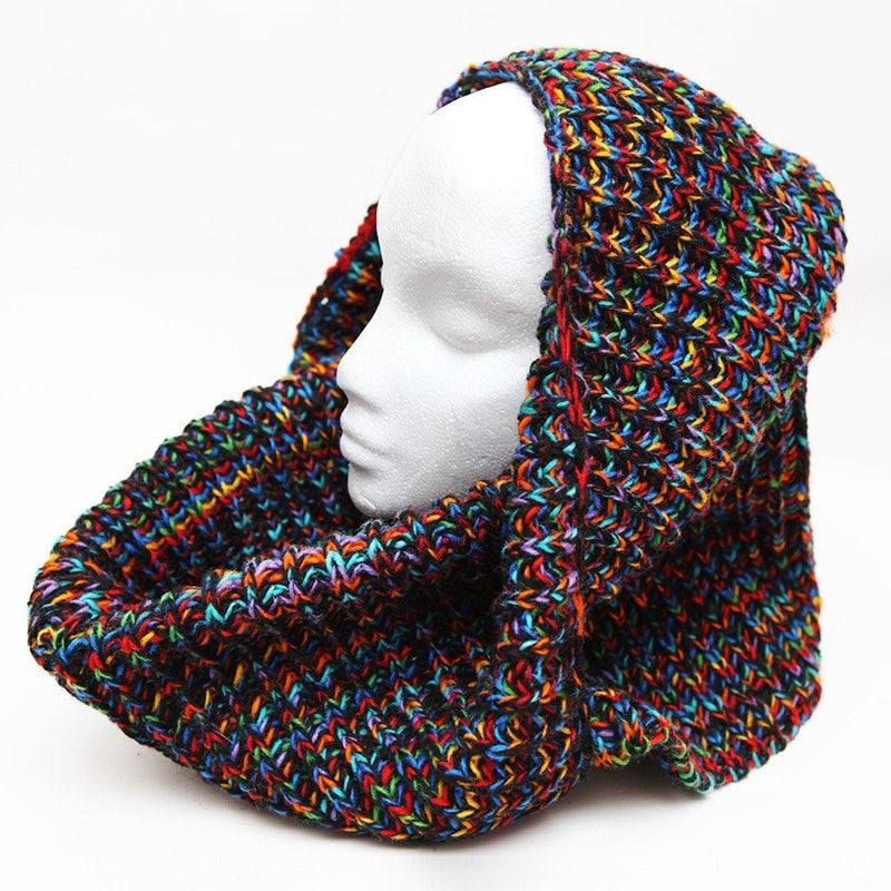 Oversized Chunky Knit Circle Scarf..