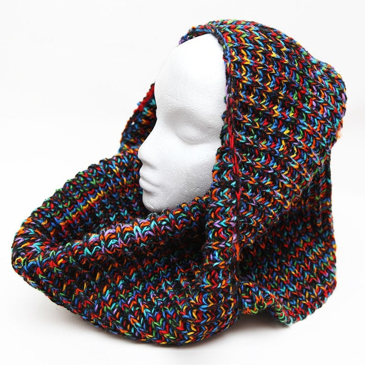 Oversized Chunky Knit Circle Scarf..