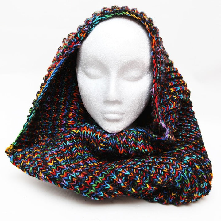 Oversized Chunky Knit Circle Scarf..