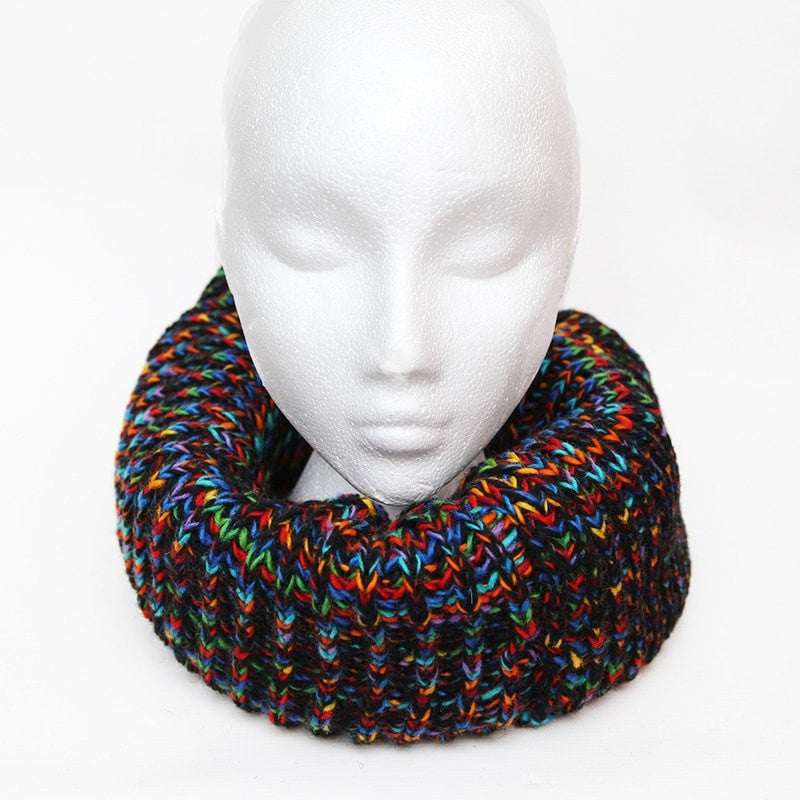 Oversized Chunky Knit Circle Scarf..
