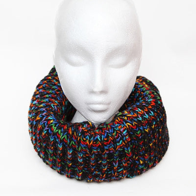 Oversized Chunky Knit Circle Scarf..