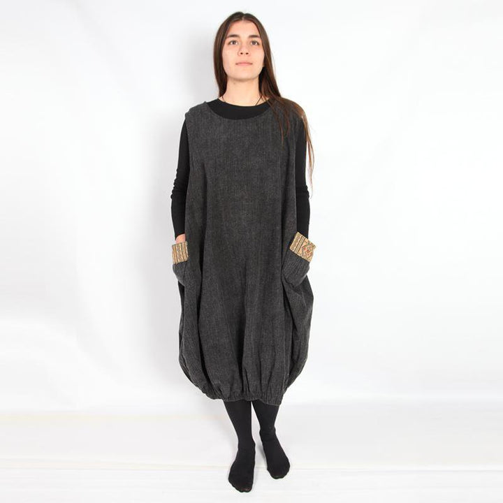 Sleeveless Cocoon Dress