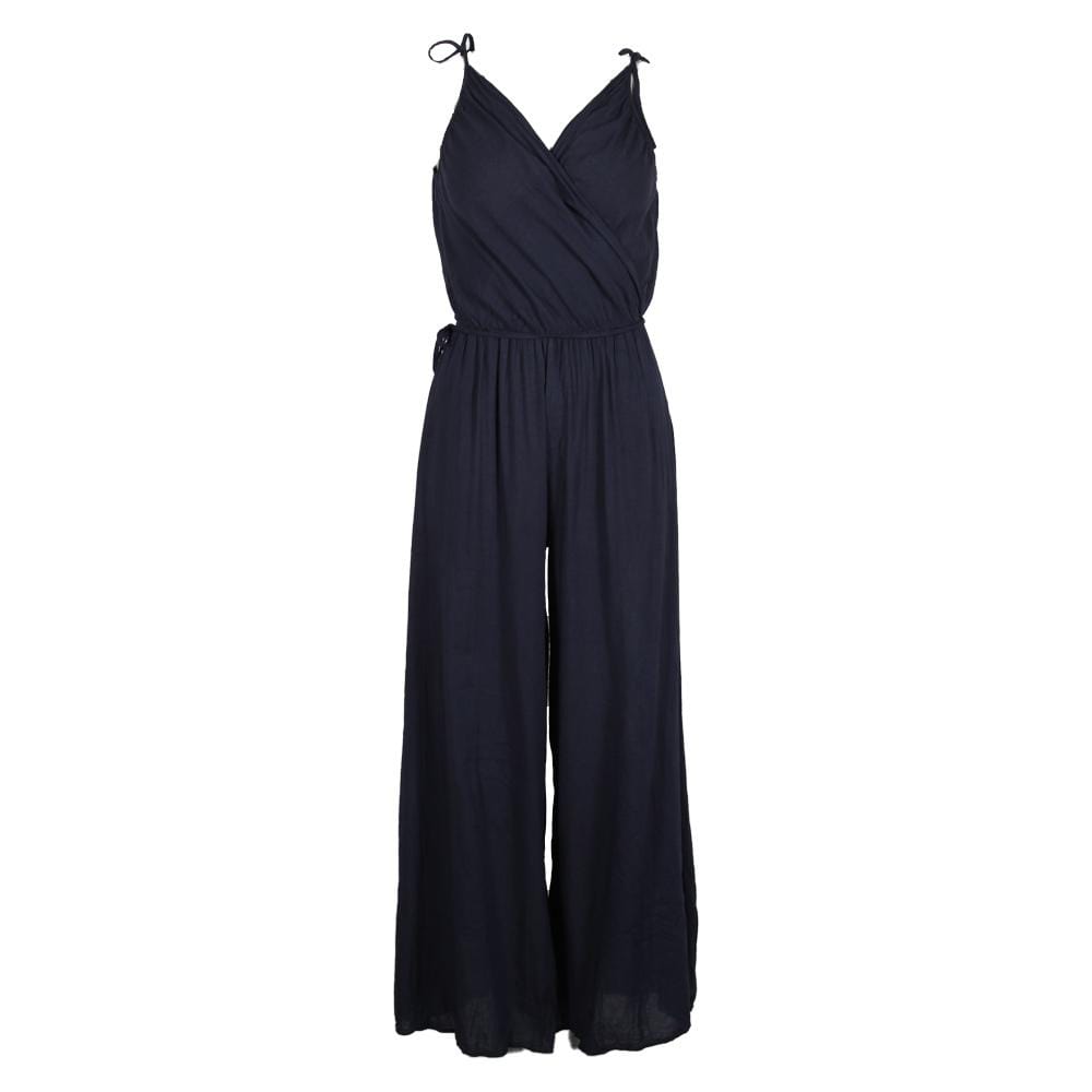 Wide Leg Cami Crossover Jumpsuit
