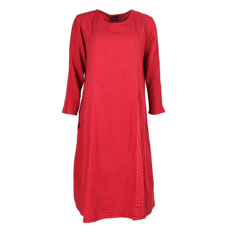 Textured Double Layer Smock Dress